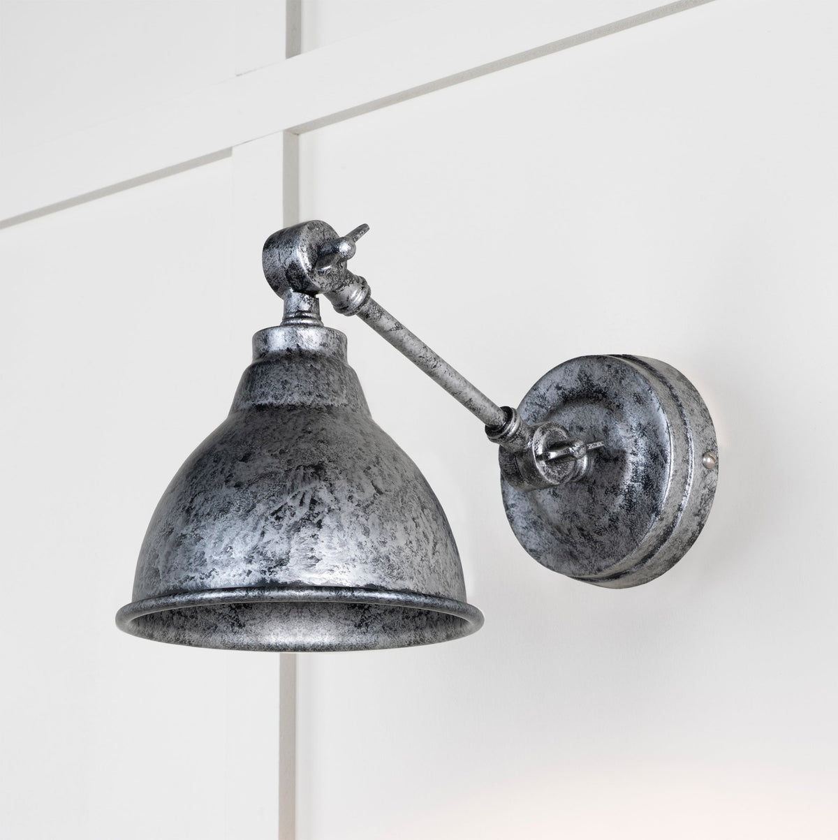 Pewter Brindley Wall Light by From The Anvil