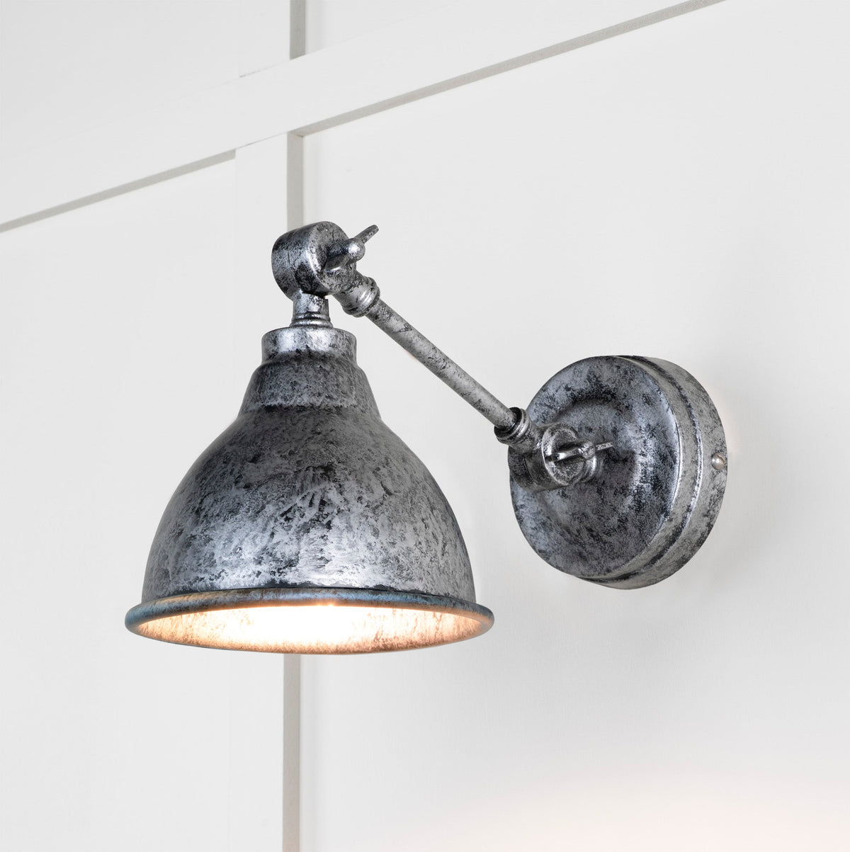 From The Anvil's Pewter Pewter Brindley Wall Light