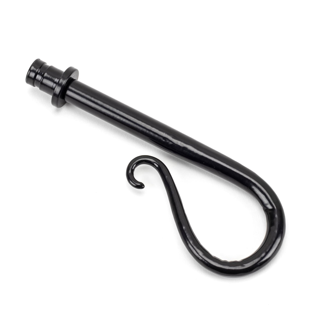 From The Anvil's Black Shepherds Crook Curtain Finial (pair)
