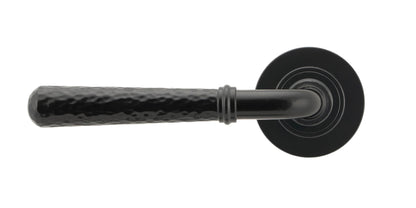Hammered Newbury Lever on Rose Set (Unsprung) by From The Anvil