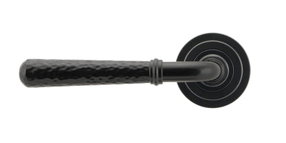 Hammered Newbury Lever on Rose Set (Unsprung) by From The Anvil