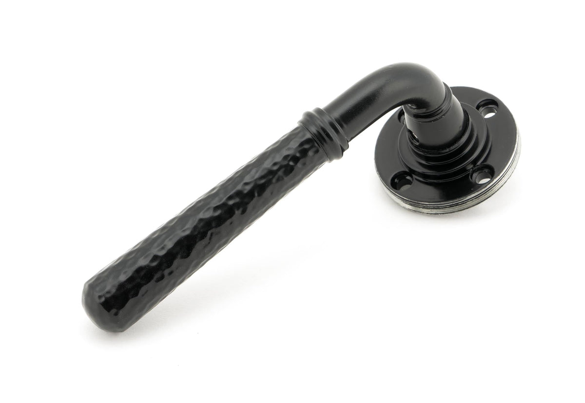 Hammered Newbury Lever on Rose Set (Unsprung) by From The Anvil