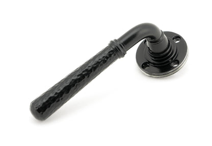 Hammered Newbury Lever on Rose Set (Unsprung) by From The Anvil