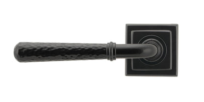 Hammered Newbury Lever on Rose Set (Unsprung) by From The Anvil