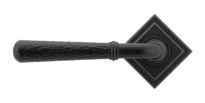 Hammered Newbury Lever on Rose Set (Unsprung) by From The Anvil
