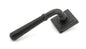 From The Anvil's Matt Black Hammered Newbury Lever on Rose Set (Unsprung)