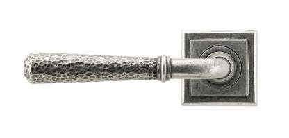 Hammered Newbury Lever on Rose Set (Unsprung) by From The Anvil