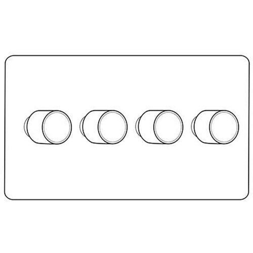 Apollo Dual Finish Switches & Sockets, P - 4G Multi Location Primary Dimmer by Heritage Brass By M-Marcus