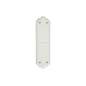 Shaped Fingerplate Plain White - Porcelain