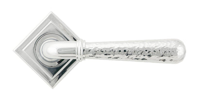 Hammered Newbury Lever on Rose Set (Unsprung) by From The Anvil