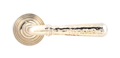 Hammered Newbury Lever on Rose Set (Unsprung) by From The Anvil
