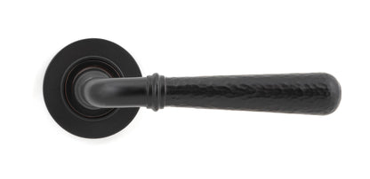 Hammered Newbury Lever on Rose Set (Unsprung) by From The Anvil