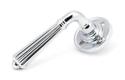 From The Anvil's Polished Chrome Hinton Lever on Rose Set (Unsprung)