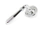From The Anvil's Polished Chrome Reeded Lever on Rose Set