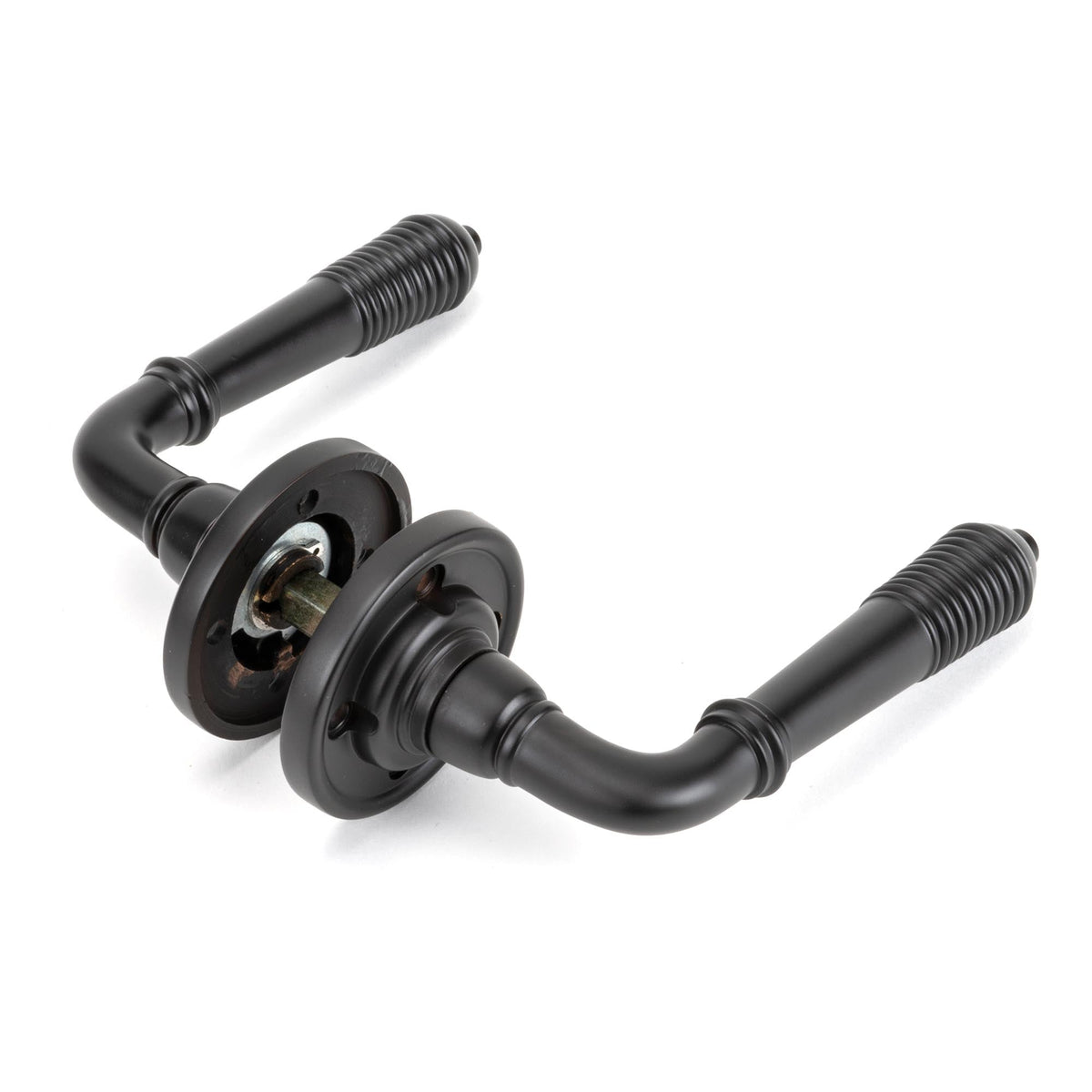 Reeded Lever on Rose Set by From The Anvil