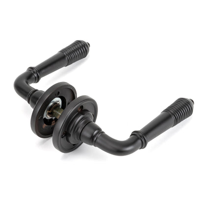 Reeded Lever on Rose Set by From The Anvil