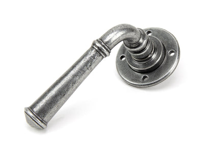 From The Anvil's Pewter Patina Regency Lever on Rose Set