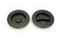 From The Anvil's Aged Bronze Art Deco Round Pull - Privacy Set