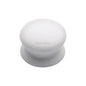 Porcelain Cabinet Knob Plain White by M Marcus - Heritage Brass