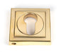 From The Anvil's Polished Brass Round Euro Escutcheon