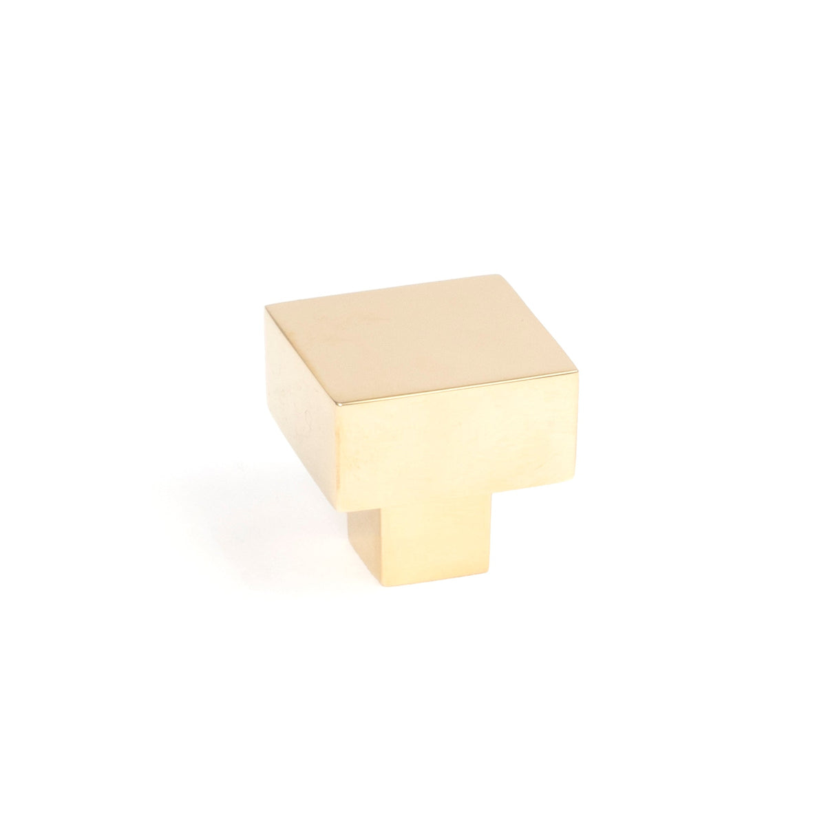From The Anvil's Polished Brass Albers Cabinet Knob