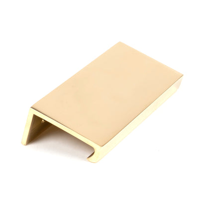 From The Anvil's Polished Brass Plain Edge Pull