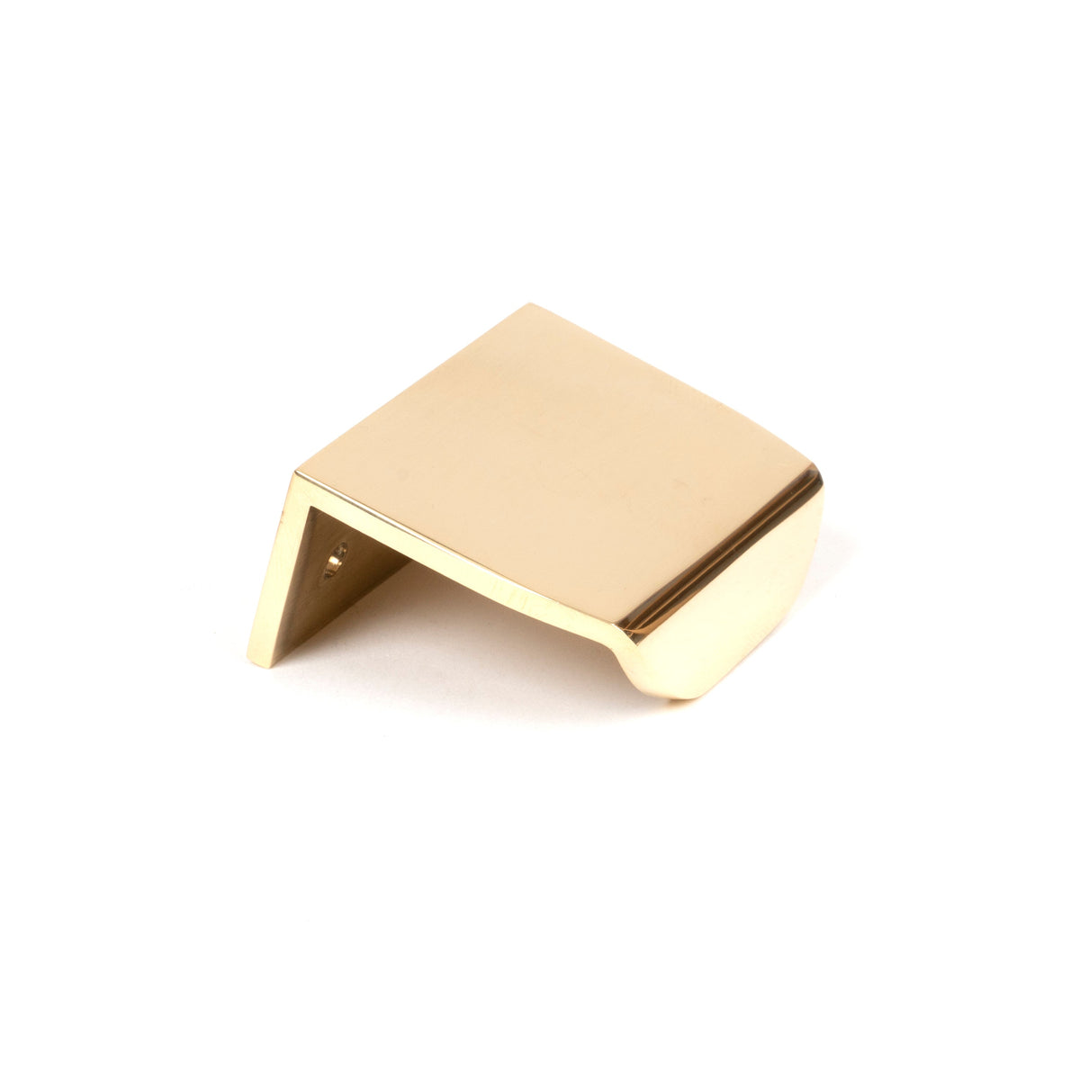 From The Anvil's Polished Brass Moore Edge Pull