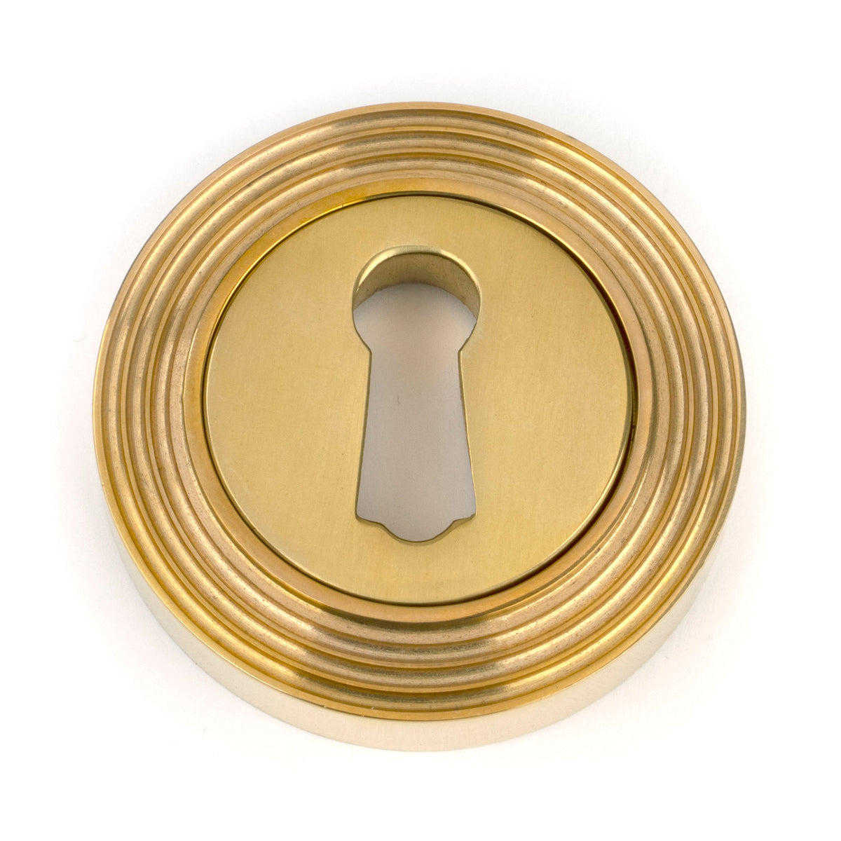 From The Anvil's Polished Brass Round Escutcheon
