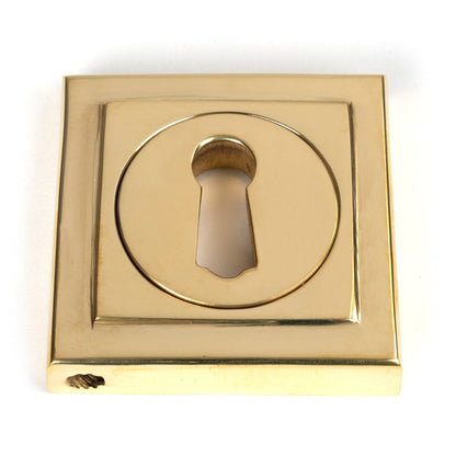 From The Anvil's Polished Brass Round Escutcheon