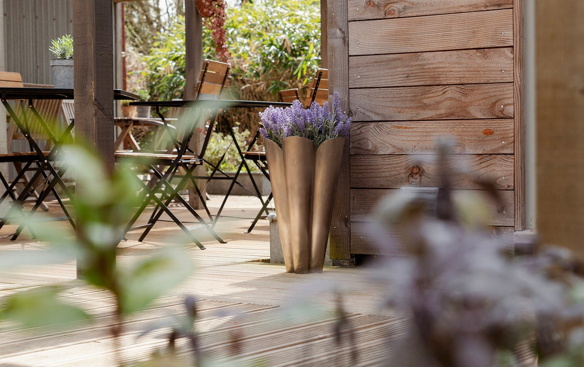 Stainless Steel Flora Plant Pot by From The Anvil