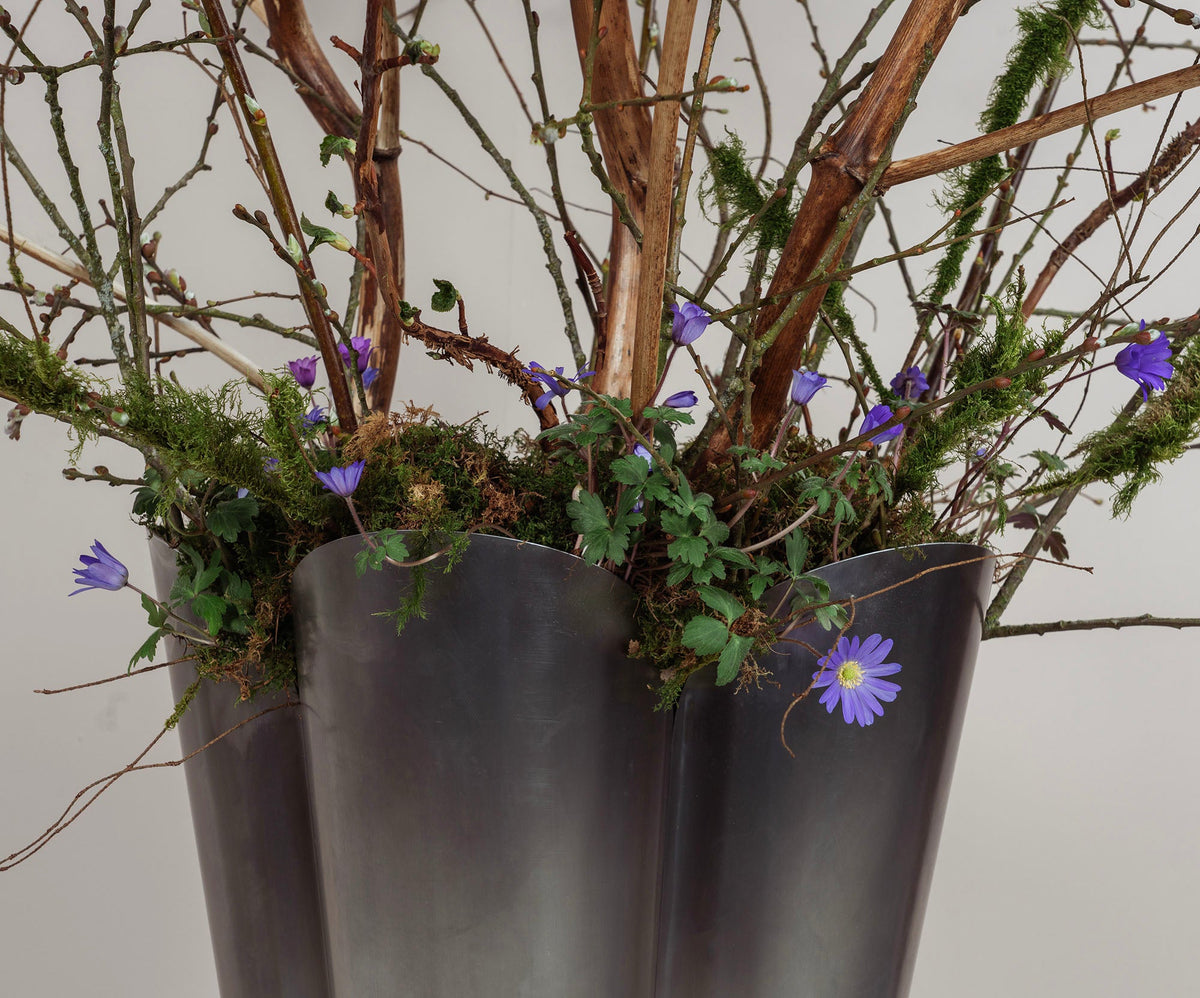 Stainless Steel Flora Plant Pot by From The Anvil