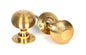 From The Anvil's Polished Brass Heavy Beehive Mortice/Rim Knob Set