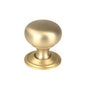 From The Anvil's Satin Brass Mushroom Cabinet Knob
