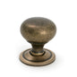 From The Anvil's Burnished Brass Mushroom Cabinet Knob