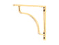 From The Anvil's Aged Brass Abingdon Shelf Bracket