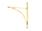 From The Anvil's Aged Brass Apperley Shelf Bracket