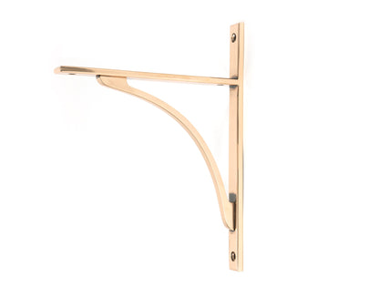 From The Anvil's Polished Bronze Apperley Shelf Bracket