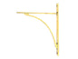 From The Anvil's Aged Brass Apperley Shelf Bracket