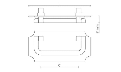 Croft - Hale Pull 5115-60 5115 by Croft Ironmongery