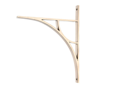 From The Anvil's Polished Nickel Tyne Shelf Bracket
