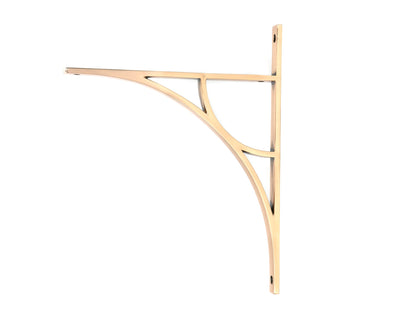 From The Anvil's Polished Bronze Tyne Shelf Bracket