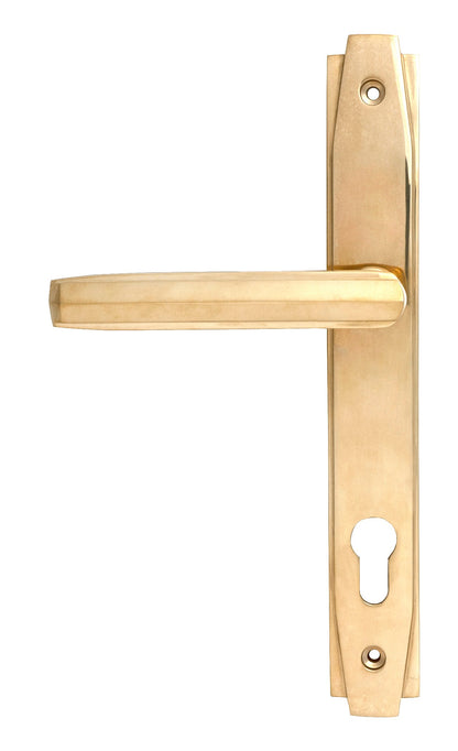 Art Deco Slimline Lever Espag. Lock Set by From The Anvil