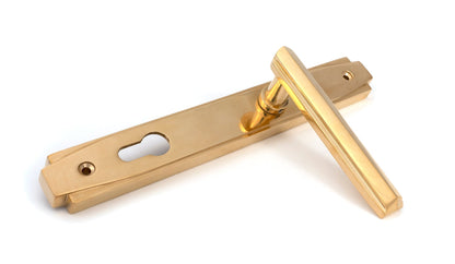 Art Deco Slimline Lever Espag. Lock Set by From The Anvil
