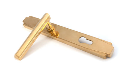 Art Deco Slimline Lever Espag. Lock Set by From The Anvil