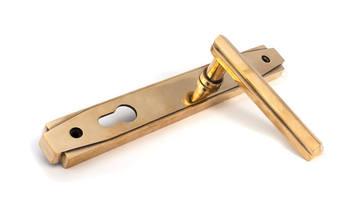 Art Deco Slimline Lever Espag. Lock Set by From The Anvil