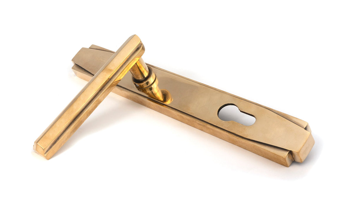 Art Deco Slimline Lever Espag. Lock Set by From The Anvil