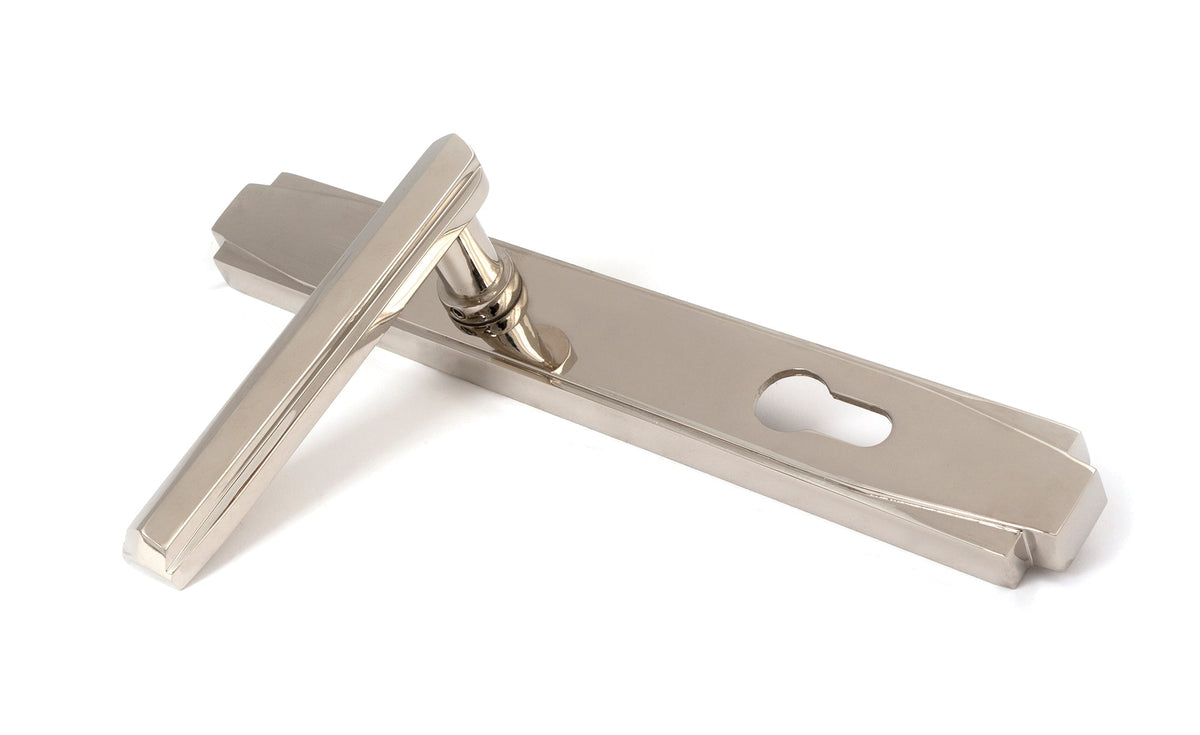Art Deco Slimline Lever Espag. Lock Set by From The Anvil