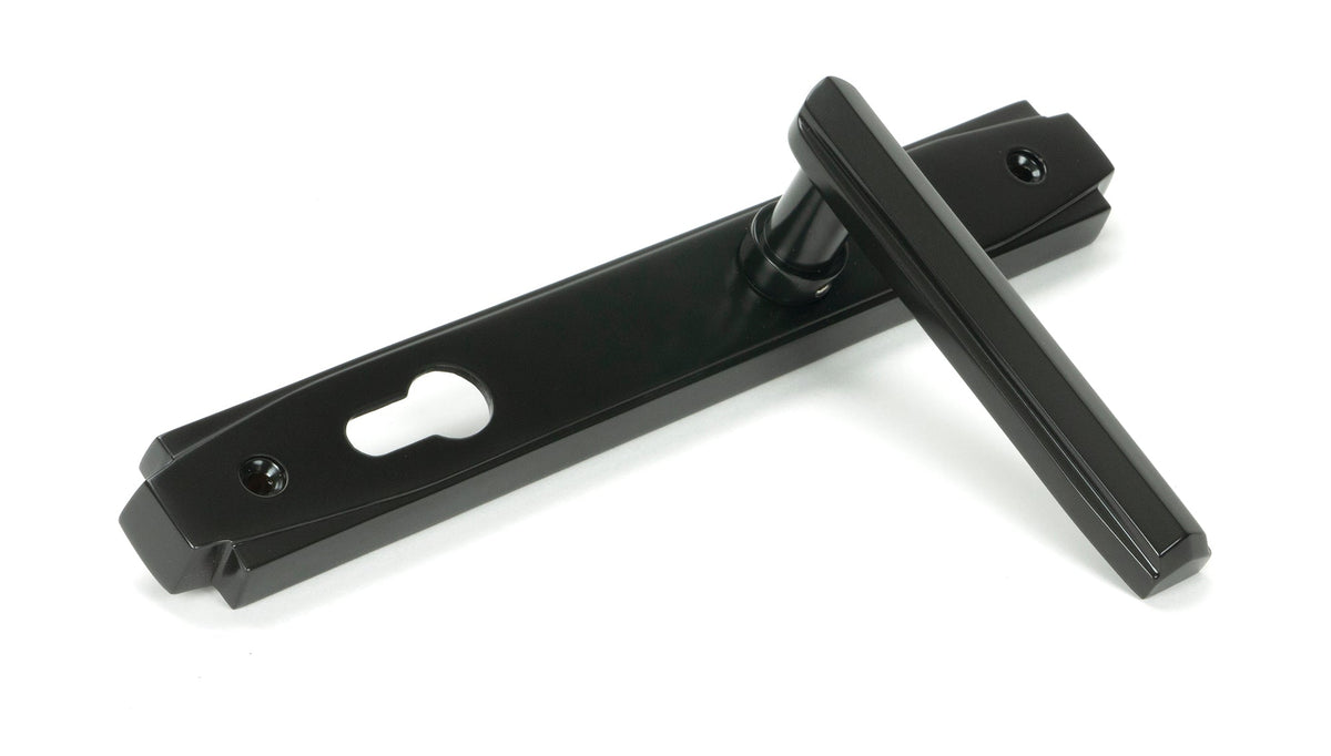 Art Deco Slimline Lever Espag. Lock Set by From The Anvil