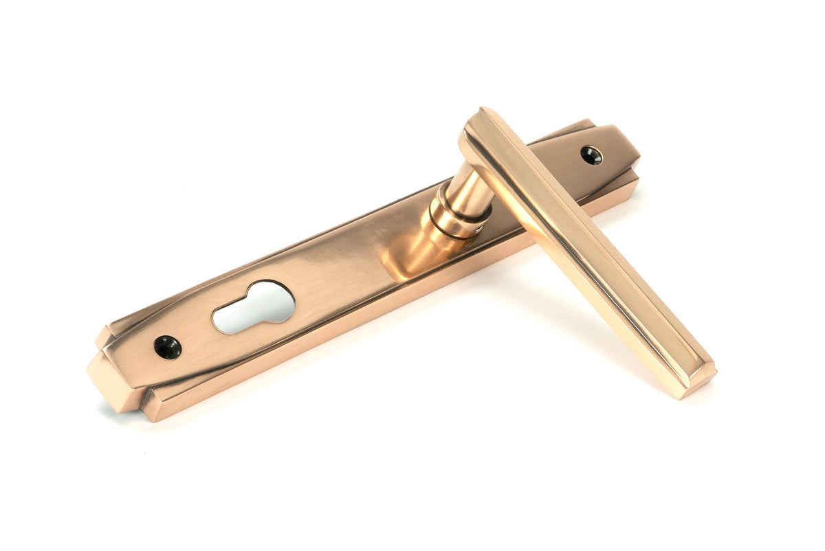 Art Deco Slimline Lever Espag. Lock Set by From The Anvil