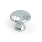 From The Anvil's Polished Chrome Hammered Cabinet Knob